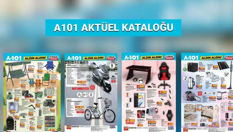 A101'de 17-24 Nisan Aktüel Ürünlerle Alışveriş Fırsatları Kapıda!