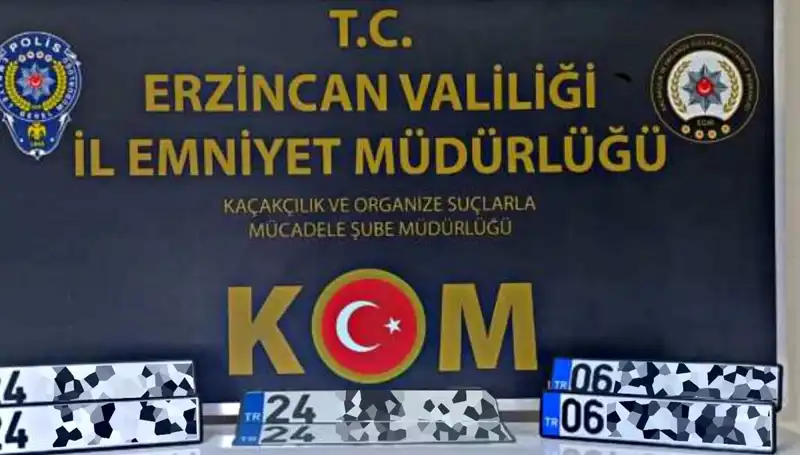 Erzincan'da Şaşırtıcı "APP Plaka" Operasyonu Gerçekleşti