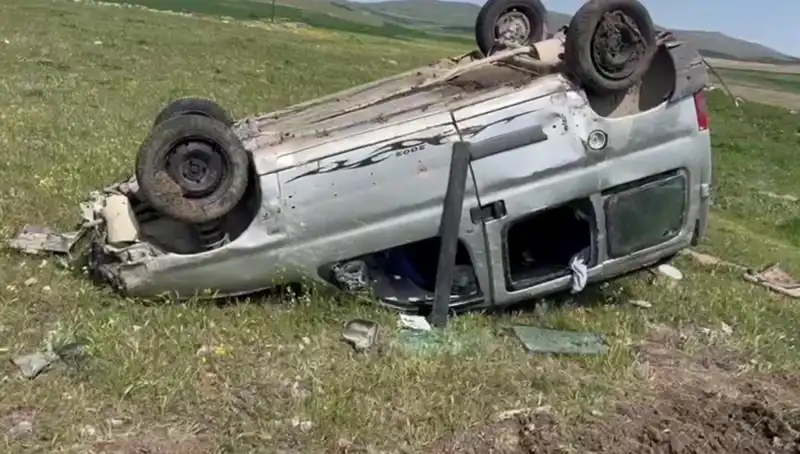 Konya'da Feci Kaza! Otomobil Takla Attı, 2 Yaralı