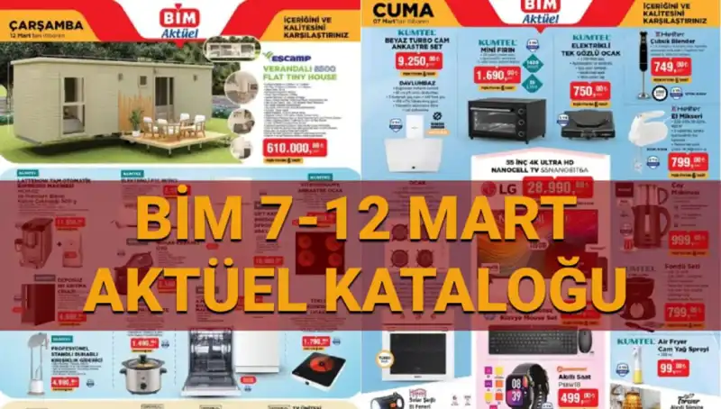 BİM Aktüel Kataloğu 11-12 Mart'la Alışverişi Renklendiriyor!